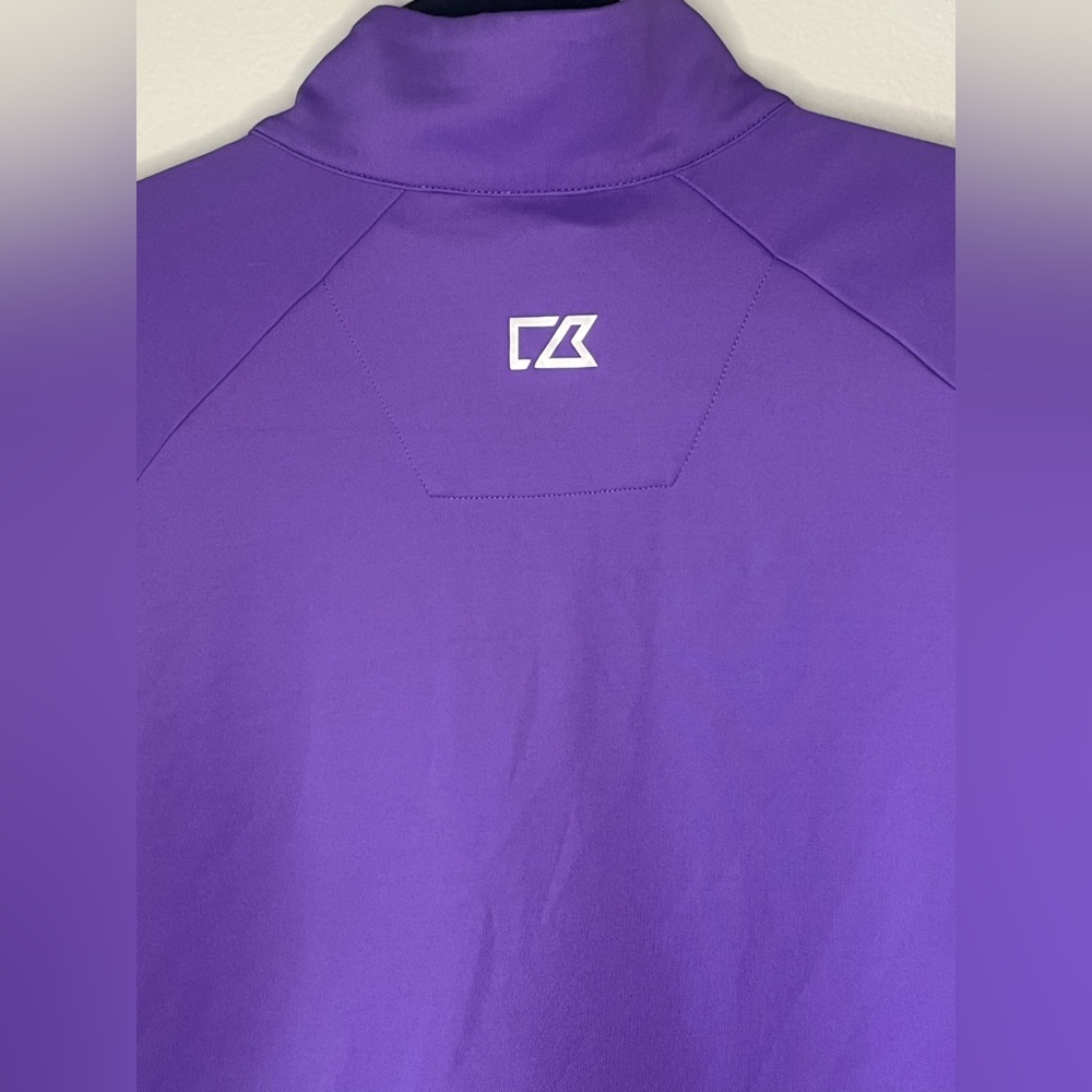 Cutter & Buck Golf Traverse Colorblock Stretch Quarter Zip Pullover Size Small - Picture 4 of 6